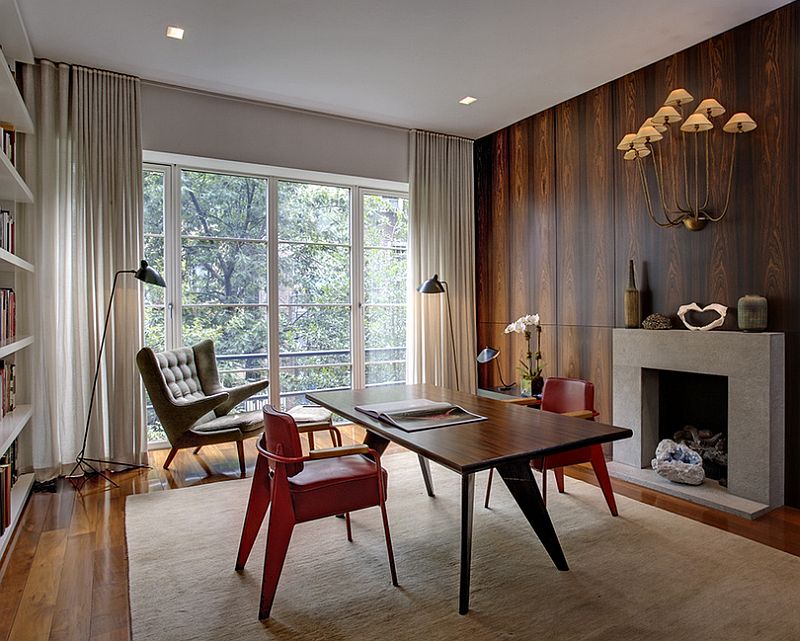 Midcentury-home-office-with-a-relaxed-modern-ambiance