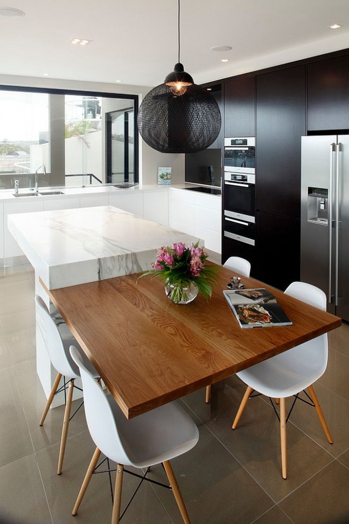 contemporary-black-kitchen-cabinets